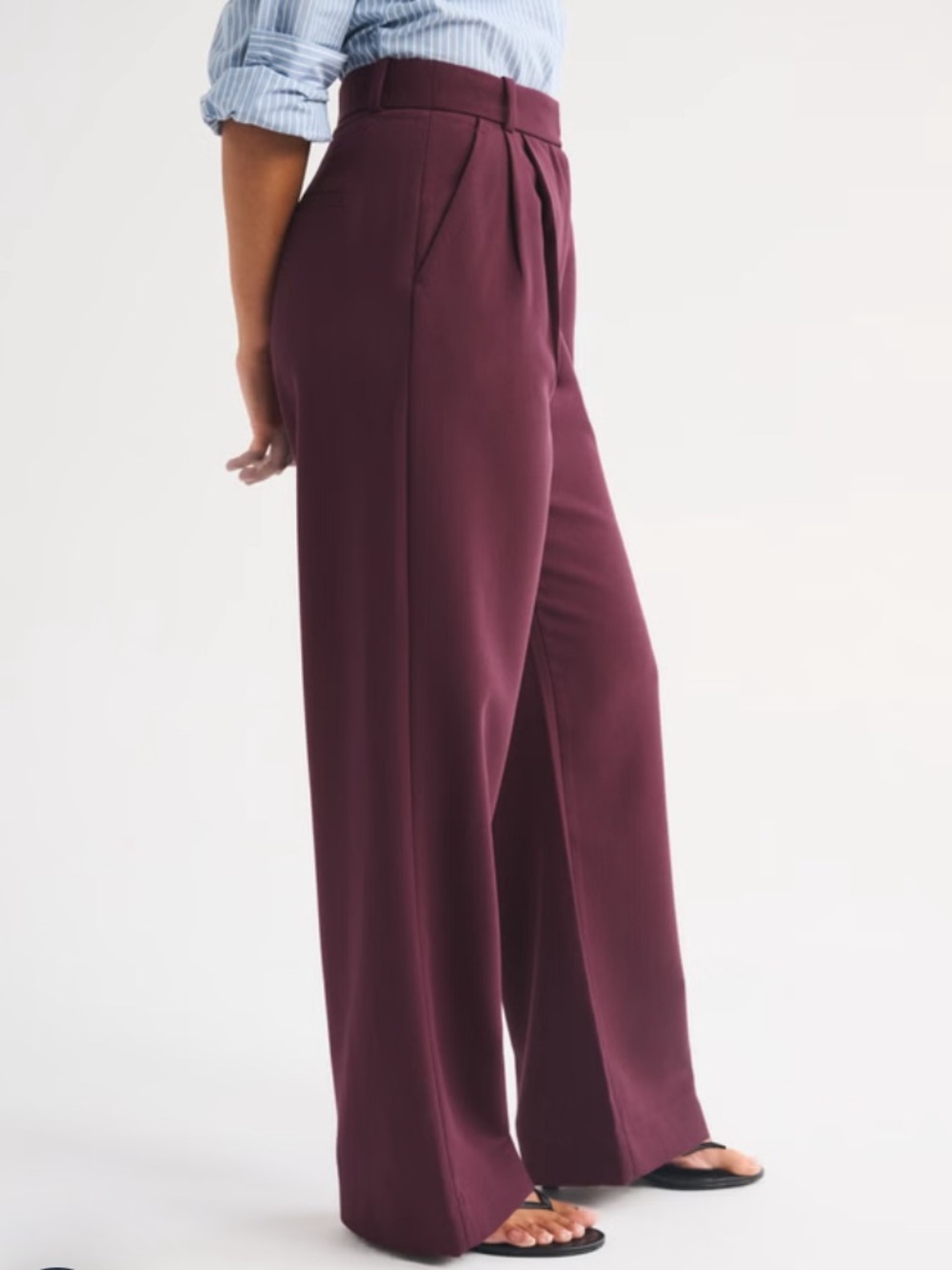 Abercrombie Sloane Tailored Pant Maroon